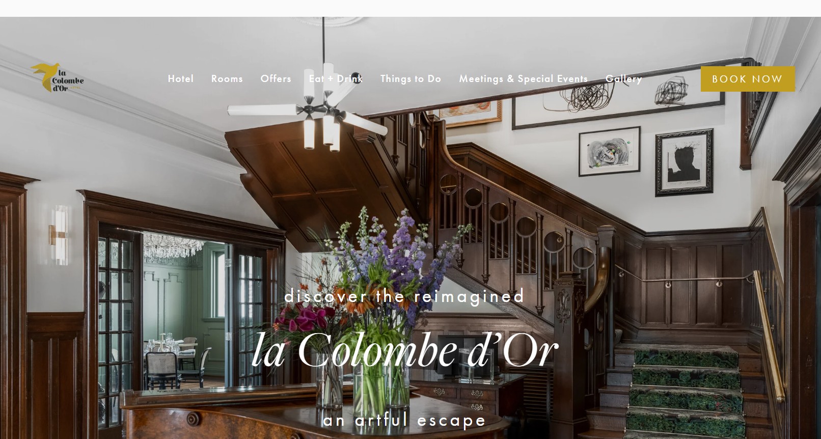 Boutique hotel website