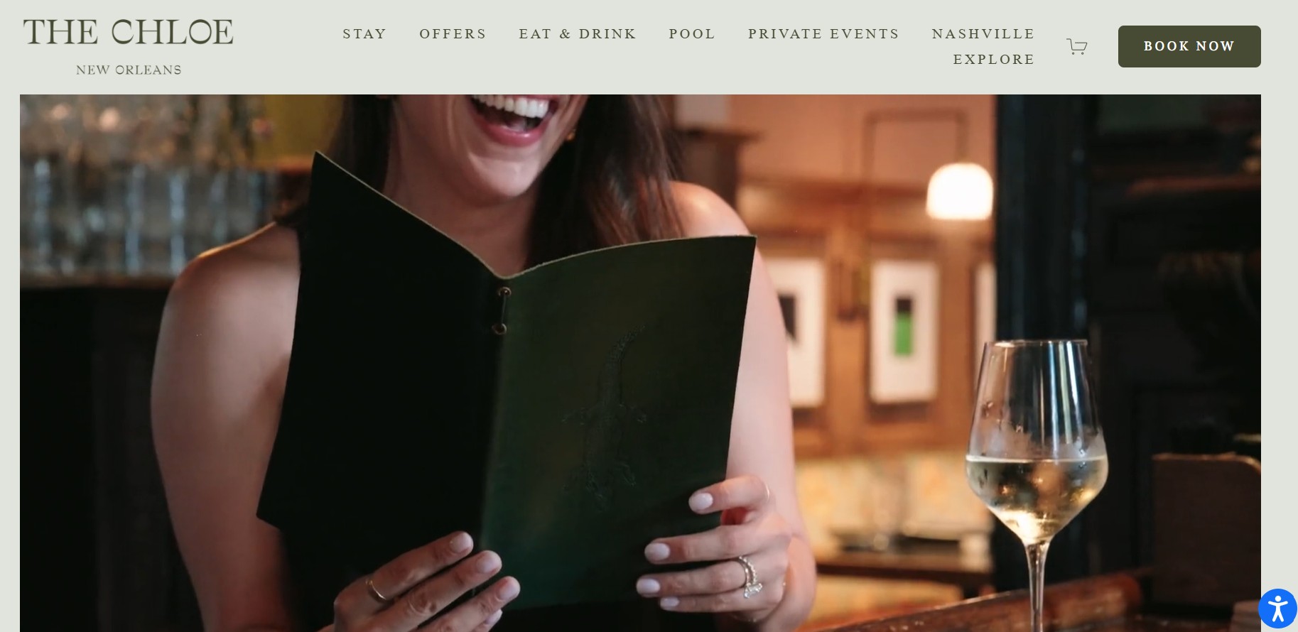 Boutique hotel website