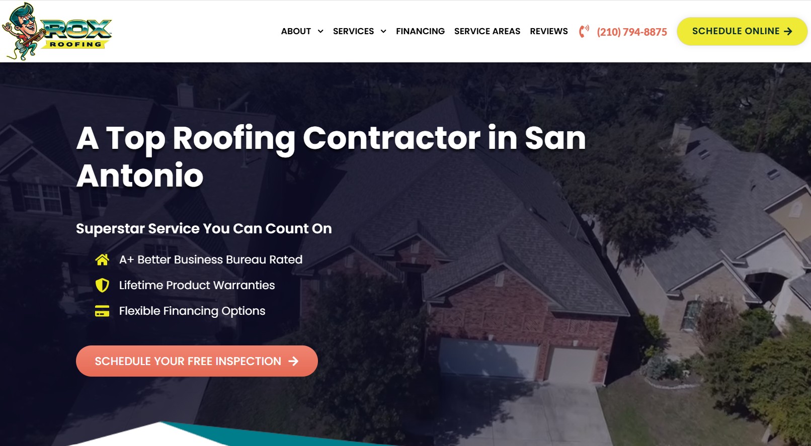 Roofing website